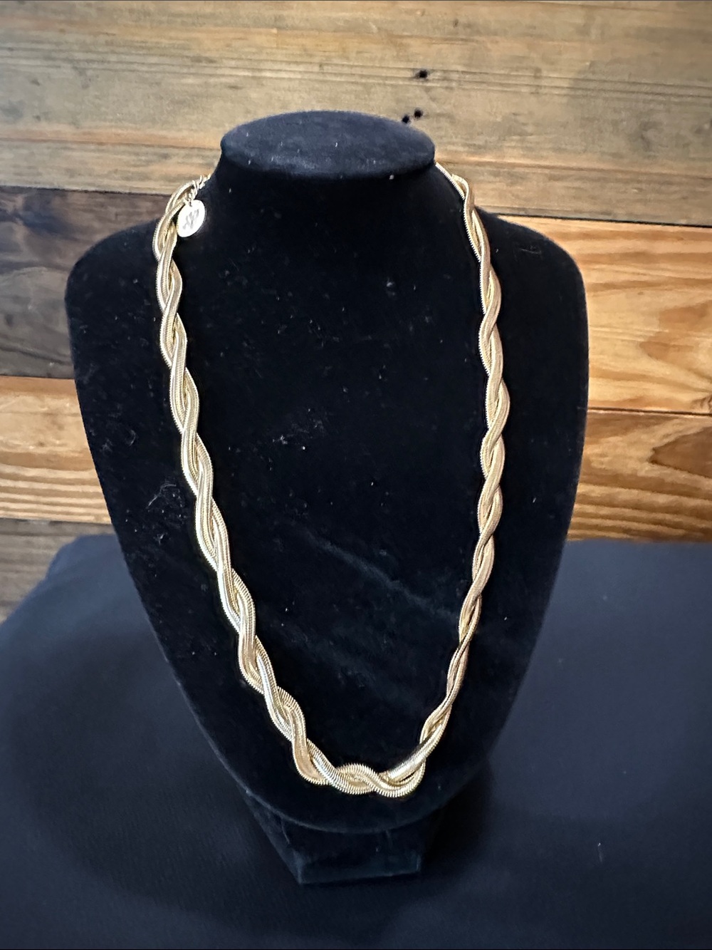 Plunder Gold-Tone Twisted Rope Necklace